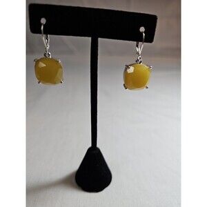 Joan Rivers yellow dangle earrings